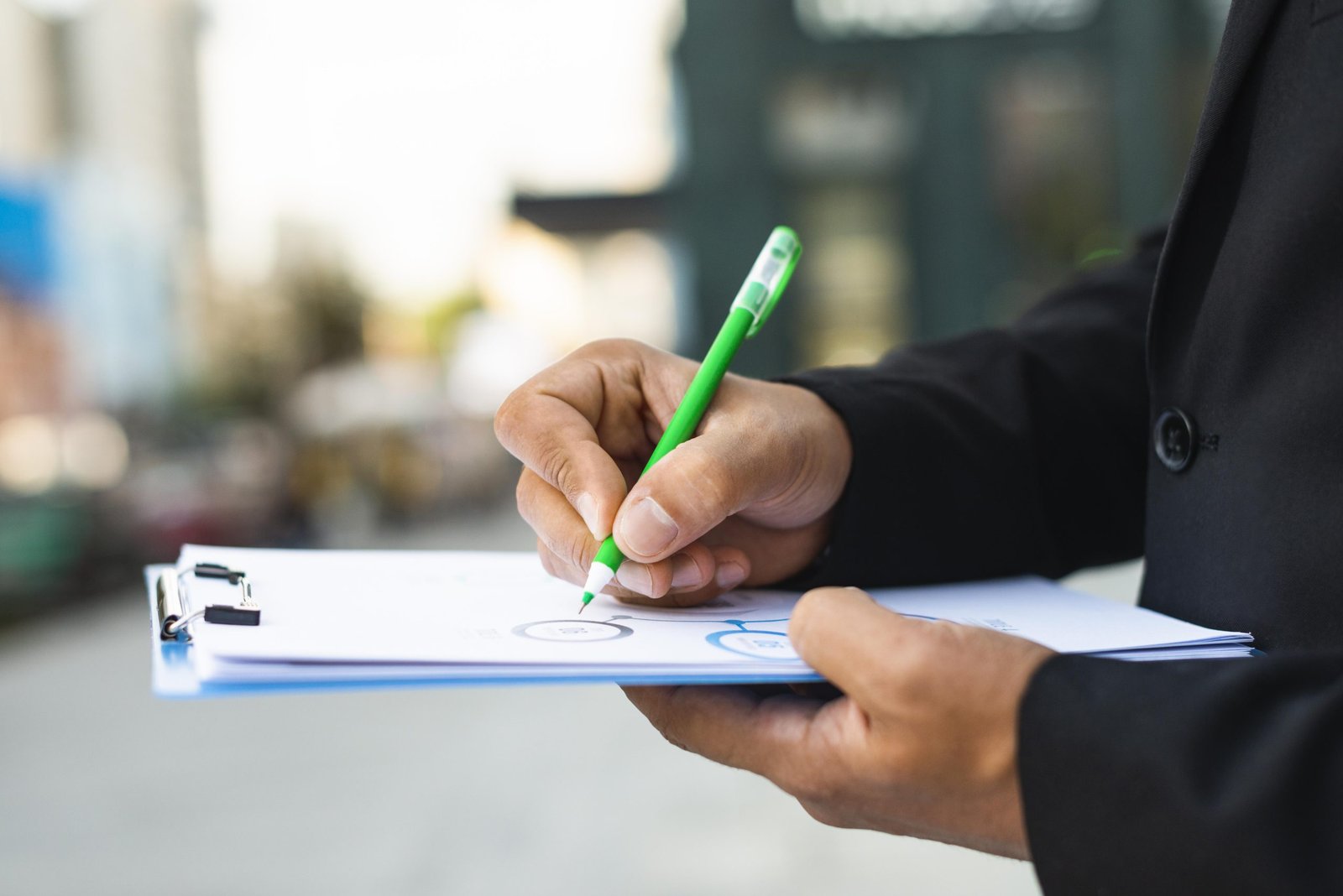 side-view-business-man-writing